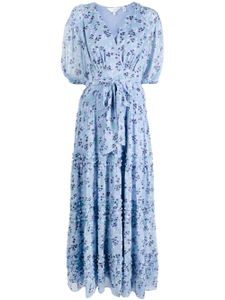 Ted Baker robe Blakeli à volants superposés - Bleu