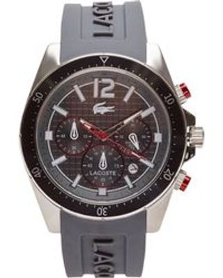 Lacoste horlogeband 2010710 / LC-62-1-27-2464 Rubber Grijs 22mm