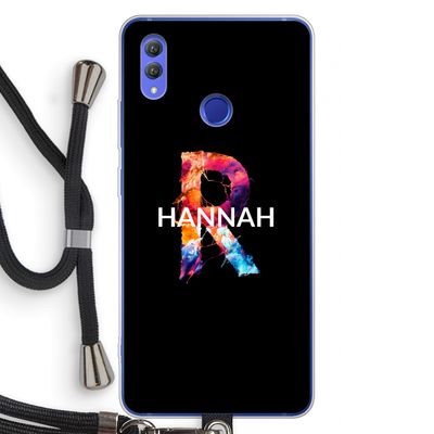 Abstract Spectrum: Honor Note 10 Transparant Hoesje met koord
