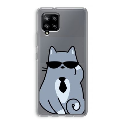 Cool cat: Samsung Galaxy A42 5G Transparant Hoesje
