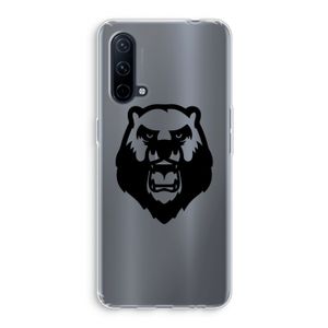 Angry Bear (black): OnePlus Nord CE 5G Transparant Hoesje