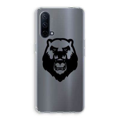 Angry Bear (black): OnePlus Nord CE 5G Transparant Hoesje