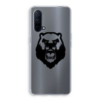 Angry Bear (black): OnePlus Nord CE 5G Transparant Hoesje