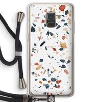 Terrazzo N°4: Samsung Galaxy A8 (2018) Transparant Hoesje met koord