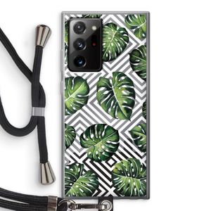Geometrische jungle: Samsung Galaxy Note 20 Ultra / Note 20 Ultra 5G Transparant Hoesje met koord