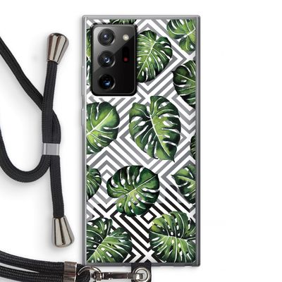 Geometrische jungle: Samsung Galaxy Note 20 Ultra / Note 20 Ultra 5G Transparant Hoesje met koord