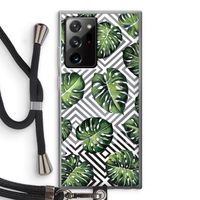 Geometrische jungle: Samsung Galaxy Note 20 Ultra / Note 20 Ultra 5G Transparant Hoesje met koord