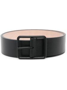 Alexander McQueen ceinture à logo gravé - Noir