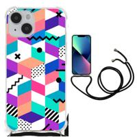 iPhone 14 Shockproof Case Blokken Kleurrijk