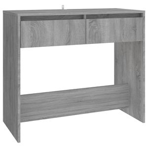 vidaXL Wandtafel 89x41x76,5 cm bewerkt hout grijs sonoma eikenkleurig