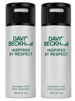 David Beckham - 2 x Inspired By Respect Deodorant Spray - thumbnail