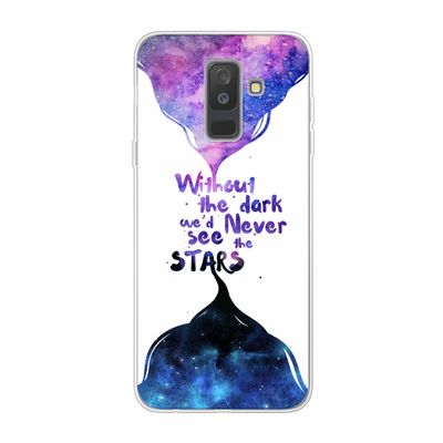 Stars quote: Samsung Galaxy A6 Plus (2018) Transparant Hoesje