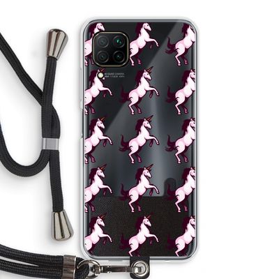 Musketon Unicorn: Huawei P40 Lite Transparant Hoesje met koord