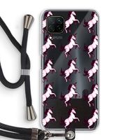 Musketon Unicorn: Huawei P40 Lite Transparant Hoesje met koord