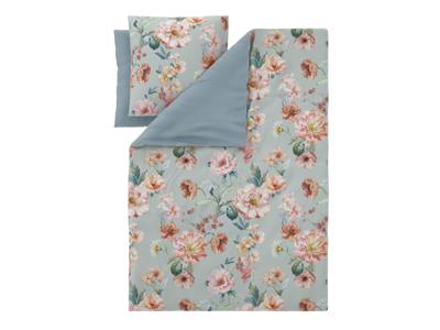 LIVARNO Satijnen dekbedovertrek 240 x 220 cm (bloemen)