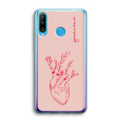 Blooming Heart: Huawei P30 Lite Transparant Hoesje