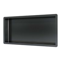 Brauer Gunmetal Edition Inbouwnis - 60x30cm - PVD - geborsteld gunmetal 5-GM-146