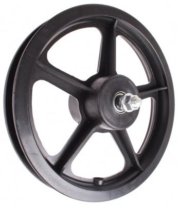 Hzb voorwiel 12 inch etrto 203 kunststof zwart vaste as