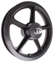 Hzb voorwiel 12 inch etrto 203 kunststof zwart vaste as