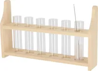 Esschert Design reageerbuisstandaard M - 6 glazen buisjes