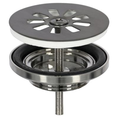 Differnz afvoerplug | gun metal | 64mm