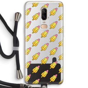 Waterijsjes: OnePlus 6 Transparant Hoesje met koord