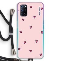 Hartjes: Oppo A72 Transparant Hoesje met koord