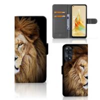 OPPO Reno8 T 4G | Telefoonhoesje | Met pasjeshouder | Leeuw