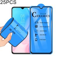 25 stuks 2.5 D volledige lijm volledige cover keramiek film voor Xiaomi mi a3 Lite/mi CC9/mi 9