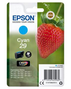 Epson inktcartridge 29, 180 pagina's, OEM C13T29824012, cyaan