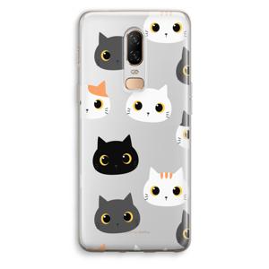 Katten: OnePlus 6 Transparant Hoesje