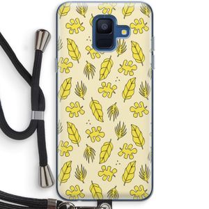 Herfst: Samsung Galaxy A6 (2018) Transparant Hoesje met koord