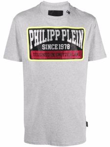 Philipp Plein t-shirt à logo imprimé - Gris