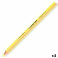 Fluoriscerende Markeerstift Staedtler Potlood Geel (12 Stuks)
