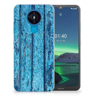 Nokia 1.4 | Bumper Hoesje | Wood Blue