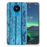 Nokia 1.4 | Bumper Hoesje | Wood Blue