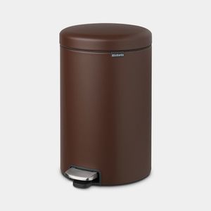 Brabantia Newicon 20 l Rond Kunststof, Roestvrijstaal Bruin