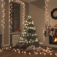 VidaXL Lichtsnoer met 600 led&apos;s met 8 lichteffecten ip44 60 m warmwit