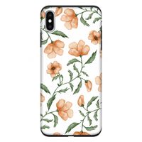 Peachy flowers: iPhone XS Max Tough Case