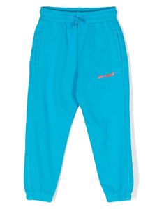 Off-White Kids pantalon de jogging à rayures Diag - Bleu