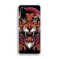 Tiger and Rattlesnakes: Samsung Galaxy S20 Transparant Hoesje
