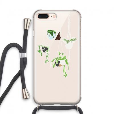 Hang In There: iPhone 7 PLUS Transparant Hoesje met koord