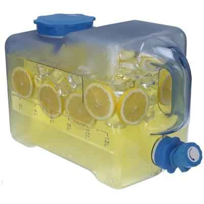 Gerimport Drank / water dispenser tap - 12 Liter - kunststof - 38 x 16 x 24 - camping / picknick