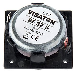 Visaton BF 32 S - 8 Ohm 1.3 inch 3.2 cm Breedband-luidspreker 2 W 8 Ω Zwart