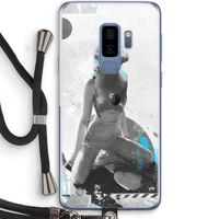 I will not feel a thing: Samsung Galaxy S9 Plus Transparant Hoesje met koord