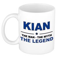 Kian cadeau mok - man myth legend - naam koffiemok - 300 ml - collega - vaderdag