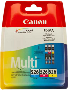 Canon CLI-526 C/M/Y Origineel Cyaan, Magenta, Geel 3 stuk(s)