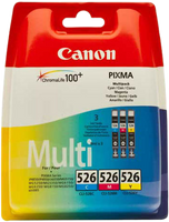 Canon CLI-526 C/M/Y Origineel Cyaan, Magenta, Geel 3 stuk(s) - thumbnail