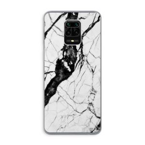 Witte marmer 2: Xiaomi Redmi Note 9 Pro Transparant Hoesje