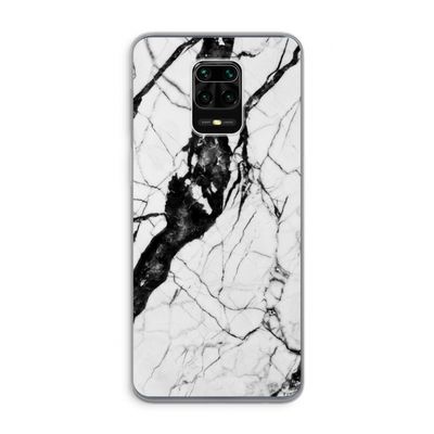 Witte marmer 2: Xiaomi Redmi Note 9 Pro Transparant Hoesje